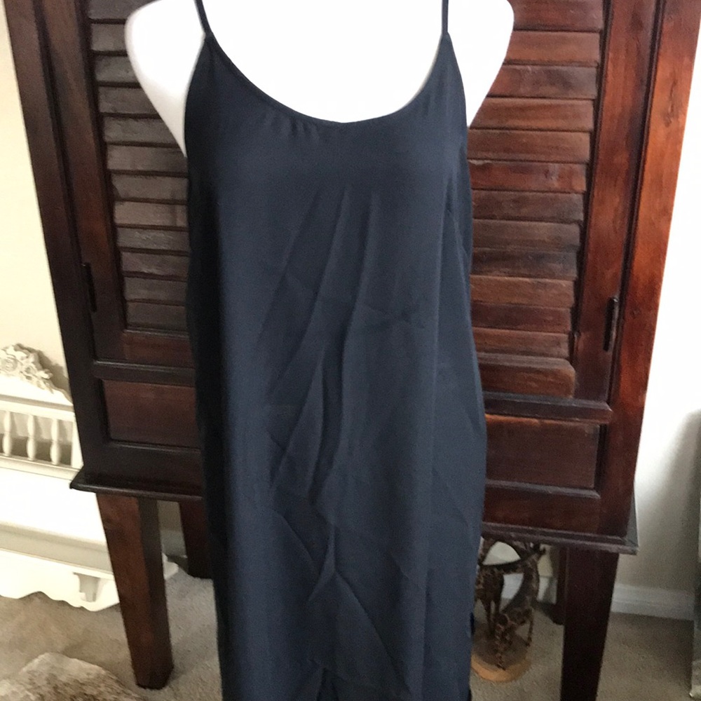H & M black slip dress
